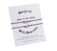 Pulseras de moda para parejas, cuentas de estrella, cómodas e impermeables, modernas para creadores de tendencias, pulsera elegante para mujeres, talla única, como se describe