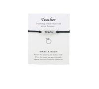 Pulseras de mujer Pulseras Joyas Profesor de amistad Maestro Pulsera Enseñar Regalo para el Día del Maestro, Color 3 Elegante y popularHermoso diseño