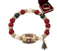 Pulseras de Navidad con perlas ajustables y de para , Se référer au descriptif, Acrilonitrilo butadieno estireno, Sin gema