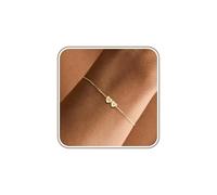 Pulseras de oro con inicial para mujer, pulsera con inicial 2026, regalos de graduación para hija, adolescente, regalo de cumpleaños para mejor amiga, regalo de cumpleaños para mujeres con 2 iniciales