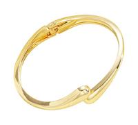 Pulseras de oro para mujeres y adolescentes, a la moda, gruesa, ajustable, gargantilla larga, talla única, Metal, No es una piedra preciosa