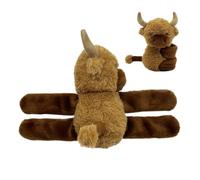 Pulseras de palomitas - Pulseras de peluche para animales | Diadema de muñeca suave ajustable para escuela, de reunión