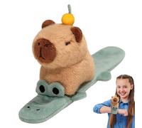 Pulseras de peluche Capybara, pulseras pop para niños, pulseras de animales de peluche de cerdo de agua dulce | Peluche de gato de peluche Capybara Stuff, pulsera de animales para cochecitos, cunas