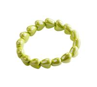Pulseras De Perlas Cadena de Mano Elástica Artesanía y Suministros para | Pulseras de joyería con perlas para novia, mujer, madre, amiga, día de San Valentín, fiestas, fiestas y voy