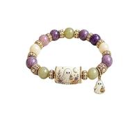 Pulseras de perlas para Halloween con fantasma y linda, Se référer au descriptif, carburo, Sin gema