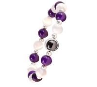 Pulseras de perlas para mujer - Joyería de - Pulsera para dar forma y purificar la energía | Para mujeres para la vida cotidiana, viajes, meditación, trabajo, yoga, citas