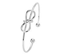 Pulseras de plata para mujer, pulsera ajustable, joyería abierta, joyería para mujer, mamá, esposa, día de la madre, San Valentín, relojes para mujer, talla única, Cobre, No es una piedra preciosa
