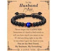 Pulseras de regalo para amigo, hermano, marido, papá, cuñado, yerno, tío, hijo, nieto, sobrino, cumpleaños, Navidad, San Valentín, padres, regalos para hombres, niños, él, con tarjeta sentimental