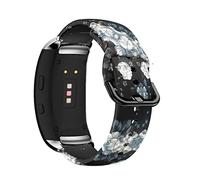 Pulseras de Silicona, Correas Reloj Inteligente para Samsung Gear Fit 2 Pro / Gear Fit 2, Banda de Repuesto Mujer, Hombre, Pulsera Deportiva Compatible Galaxy Gear Fit 2 / Gear Fit 2 Pro (Blumen1)
