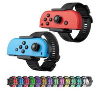Pulseras de silicona mejoradas para Just Dance 2024 2023 2022 2021 2020 Switch, ZAONOOL bandas elásticas ajustables de baile para controladores OLED Switch & Switch, paquete de 2 unidades para adultos