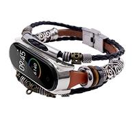 Pulseras De Silicona Personalizadas para Xiaomi Mi Band 4 Reemplazo de Cuero Rebordear Pulsera Correa Tejido Trenzado Muñequeras Sudor Niños (AS Show, One Size)