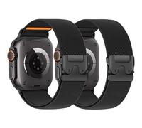 Pulseras elásticas para Apple Watch Ultra/3/2-49mm, 46mm, 45mm, 44mm, 42mm, 41mm, 40mm, 38 mm, correa elástica de nailon y correa trenzada para iWatch Series 11 10 9