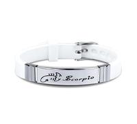 Pulseras Espirituales De Los Signos Del Zodíaco, Pulsera De Silicona Con Cuentas Para Hombre Y Mujer, Pulsera De Las 12 Constelaciones, Regalo De Joyería Para Parejas, Astrología, Horóscopo, Escorpio