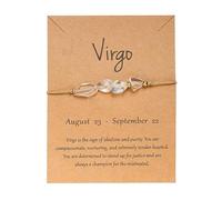 Pulseras Espirituales De Los Signos Zodíaco Pulsera Tejida A Mano Con Cuentas Para Hombre Pulsera De Piedra Natural De 12 Constelaciones Para Mujer Regalo De Joyería Astrológica De Suerte Para Virgo