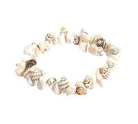 Pulseras étnicas bohemias - Pulseras de playa, cuerda apilable surfista | Estilo étnico elástico moderno joyería de disfraces, hecho a mano Festival Shell para el día de San Valentín playa, Refer to