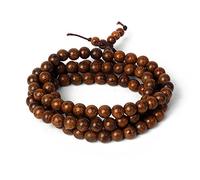 Pulseras Hombres Multicapa 108 Cuentas De Madera Pulsera De Buda Tibetano Mujeres Joyería De Yoga De Madera,9