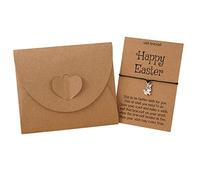 Pulseras infantiles de conejo para mujeres y niñas, pulseras de Pascua, día feliz para niños, adultos, pulseras de Pascua, aretes de aro de 40 mm para mujer, talla única, Metal, No es una piedra