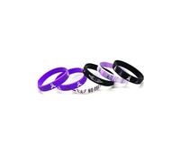 Pulseras inspiradoras de silicona para concienciación sobre el cáncer de mama, pulseras para mujeres, amigas, pulsera de goma con cinta rosa, supervivientes, esperanza, fe, coraje, fuerza, cáncer