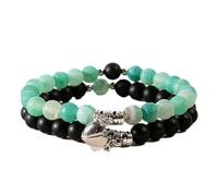 Pulseras magnéticas en forma de corazón - Pulseras de pareja para parejas, elegantes pulseras de relación a juego como regalo para Navidad y Acción de Gracias, Siehe Beschreibung, Ver descripción, Ver