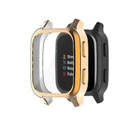 Pulseras Magneticas Para Hombre Caja de reloj de total galvanizada de TPU para Venu Sq/Venu SQ Music Complete 360 Preservación de magnitud Pulsera Para Mujeres Embarazadas (Rose Gold, One Size)