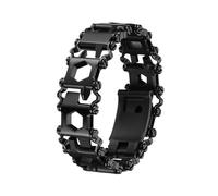 Pulseras multiherramientas 29 en 1 de acero inoxidable for hombre, kit de herramientas manuales de supervivencia for exteriores,for Garmin 22 mm 26 mm/for Samsung 20 mm 22 mm(25mm Black)