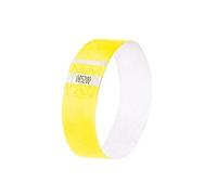 Pulseras para eventos supersuaves en amarillo fluorescente (120 unidades)