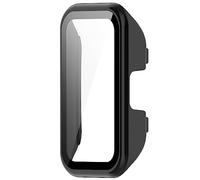 Pulseras Para Hombres Con Estilo Estuche protector para Band 8 con PC y cubierta de cuerpo completo de material de vidrio para Ultimate Watch Case Pulseras Para Paquete De Variedad (Black, One Size)