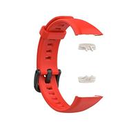 Pulseras Para Hombres Deportes Bandas de repuesto adecuadas para Honor Band 6 para mujeres y hombres, pulseras deportivas de silicona para Fitness Pulseras Para Entrenamiento De (Red, One Size)