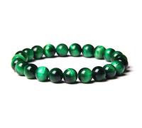 Pulseras para mujer Pulsera de cristal Joyería Energy rystal Pulsera de yoga Drop-Green_6mm Beads