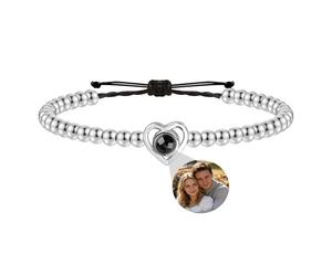Pulseras personalizadas con imagen en el interior, pulseras de proyección de fotos personalizadas, pulsera de imagen con foto personalizada, regalos de fotos personalizados para mujeres/hombres