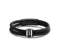 Pulseras personalizadas para hombre, pulseras de cuero trenzado con 1-5 nombres grabados, regalo personalizado para hombres, papá, día del padre, San Valentín, talla única, Acero inoxidable, No es una
