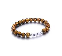 Pulseras Personalizadas para Mujeres y Hombres, Regalos de cumpleaños con Cuentas con Nombre de Letra Inicial Grabado Personalizado para mamá, papá, Novio, San Valentín, Aniversario, Regalos