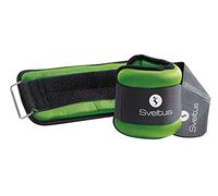 Pulseras pesadas Sveltus 0942_1 kg, licra de 1 kg (el par, 1 kg x 2), color verde