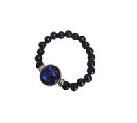 Pulseras Piedras Naturales,Pulseras Del Zodíaco Para Mujeres Y Hombres, Pulsera De Cuentas De Piedras Preciosas Naturales, Signo Zodiacal, 12 Constelaciones, Brazaletes De Cristal, Regalos De Amista