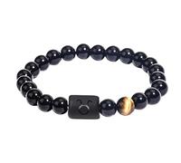 Pulseras Piedras Naturales,Pulseras Del Zodíaco Para Mujeres Y Hombres, Pulsera De Cuentas De Piedras Preciosas Naturales, Signo Zodiacal, 12 Constelaciones, Brazaletes De Cristal, Regalos De Amista
