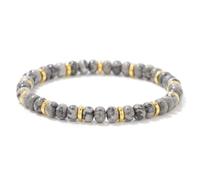 Pulseras Piedras Naturales. Pulseras Elásticas De Lujo Con Diseño De Nicho, De 4 X 6 Mm, Con Piedras Preciosas Naturales De Cristal De Ábaco, Para Aliviar El Estrés, Reiki Y Yoga, Joyería Ene