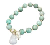 Pulseras,Pulseras de cuentas Pulsera de riqueza Feng Shui y Tian Ruanyu Wulou/Calabaza/Calabaza que atrae riqueza, longevidad, pulsera con colgante de calabaza, pulsera de cuentas de piedra Tianhe, cr