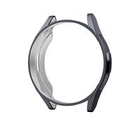 Pulseras Pulseras De Goma Compatible con Galaxy Watch6 Classic 47mm Estuche para reloj Estuche protector Medio paquete TPU Estuche hueco Accesorios para Muñequeras Sudor 4 Pufor compatible (Grey, B)