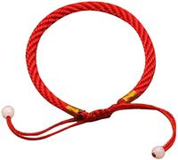 Pulseras Red String of Fate Kabbalah Good Luck Pulseras a juego simples para la Familia de los Hombres de las Mujeres del Amante