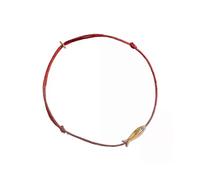 Pulseras sencillas tejidas a mano con hilo rojo y cuerda de color de Lucky Little Fish