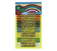 Pulseras Tejidas de la Amistad - 100 Piezas Boho Brasil Surfer, Playa, Hilo de Colores, Coloridas Tobilleras Trenzadas Hechas a Mano, Tela Cuerda Boho, Amarillo