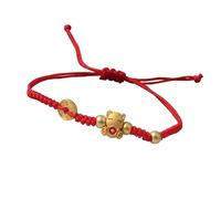 Pulseras trenzadas de cuerda de caballo para año nuevo chino 2026, tejido a mano, ajustable, 12 zodiacos, animales, caballo, pulsera china Feng Shui, amuleto de protección de la suerte, joyería de Año