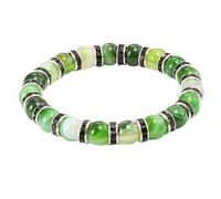 Pulseras y brazaletes de cuentas redondas de piedra Natural para mujer a la moda, pulseras de hilo de joyería de Yoga de cristal para hombre, pulsera de cuerda elástica, estilo 18