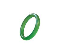 Pulsero de Brazalete de Jade de Hielo Natural para Mujeres Green Chalcedony Bangle Brazle Good Luck Bangle Round Green Jade Stone Bangle for Woman Birthday Wedding (Bianyusui Bangle3, 56-57 mm)