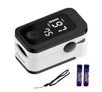 Pulsioximetro de Dedo Profesional Berrcom Oxímetro de pulso Medición precisa de la Saturación de Oxígeno en Sangre con función de alarma, Pantalla OLED para todos las personas con cordón