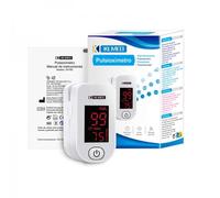 Pulsioxímetro. Medidor de Saturación de Oxígeno en Dedo y Pulso. Ideal para bebés, Ancianos y Deportistas. Regalos para Ancianos. Monitor Cardiaco Portátil.