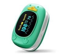 Pulsioxímetro Pediátrico para Niños y Bebés - Oxímetro de Pulso Infantil con Pantalla OLED Multidireccional, Medidor de Saturación de Oxígeno (SpO2) y Frecuencia Cardíaca, Ideal para 2-12 A￱os