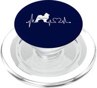 Pulso del electrocardiograma del Latido del corazón del Perro de Pomerania Mis Perros Son mis Car PopSockets PopGrip para MagSafe