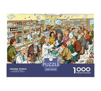 Pulso en el mostrador de Farmacia Puzzle De Madera Impermeable DIY Puzzles De 1000 Piezas Regalos para Adultos Desafiante Y Estimulante Rompecabezas Decoración del Hogar