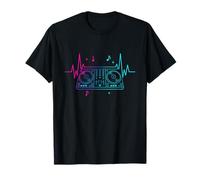 Pulso Musical DJ Turntables con Club Beat en la Vida Nocturna Camiseta